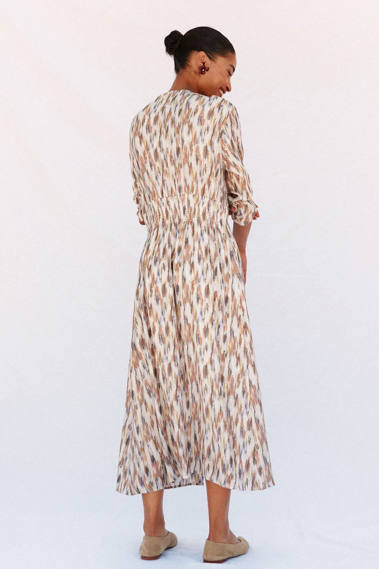 Vestido comprido estampado