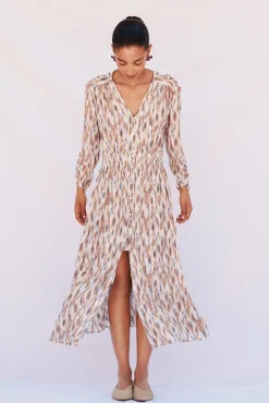 Vestido comprido estampado