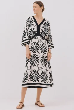 Vestido comprido estampado