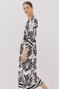 Vestido comprido estampado