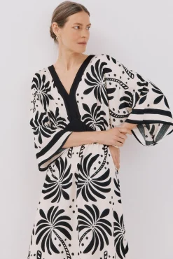 Vestido comprido estampado