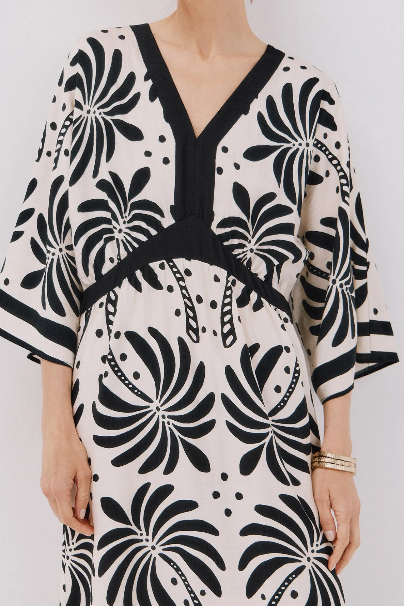 Vestido comprido estampado
