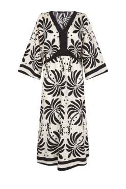 Vestido comprido estampado