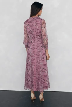Vestido comprido fluído