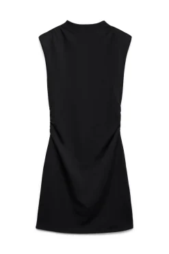 Vestido curto com gola Perkins