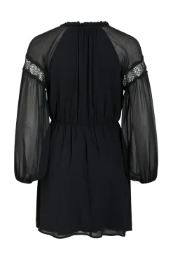 Vestido curto de chiffon