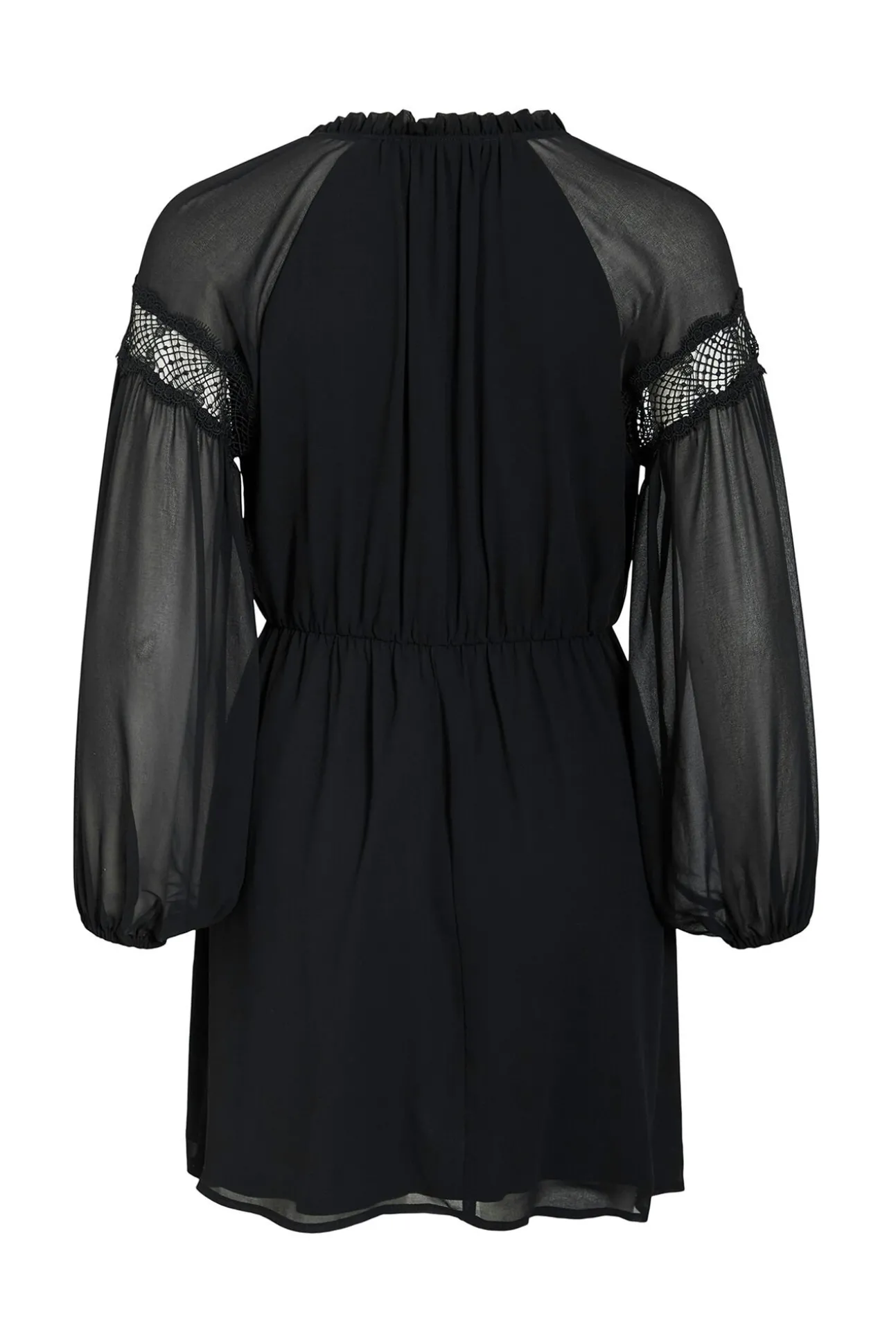 Vestido curto de chiffon