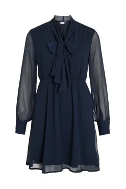 Vestido curto de chiffon