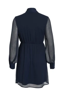 Vestido curto de chiffon
