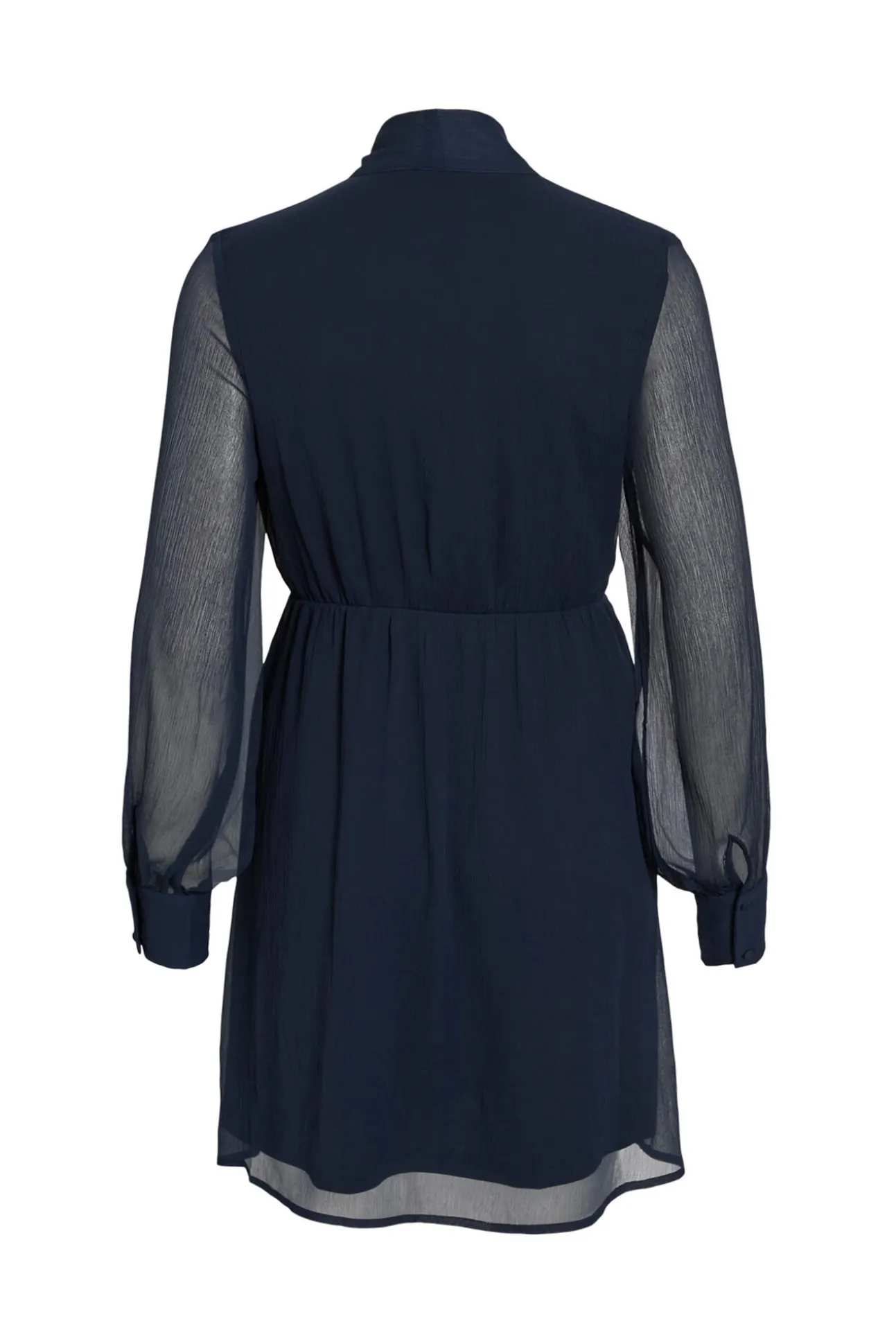 Vestido curto de chiffon
