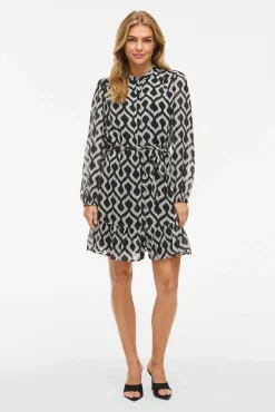 Vestido curto de gaze