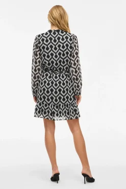 Vestido curto de gaze