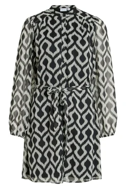 Vestido curto de gaze