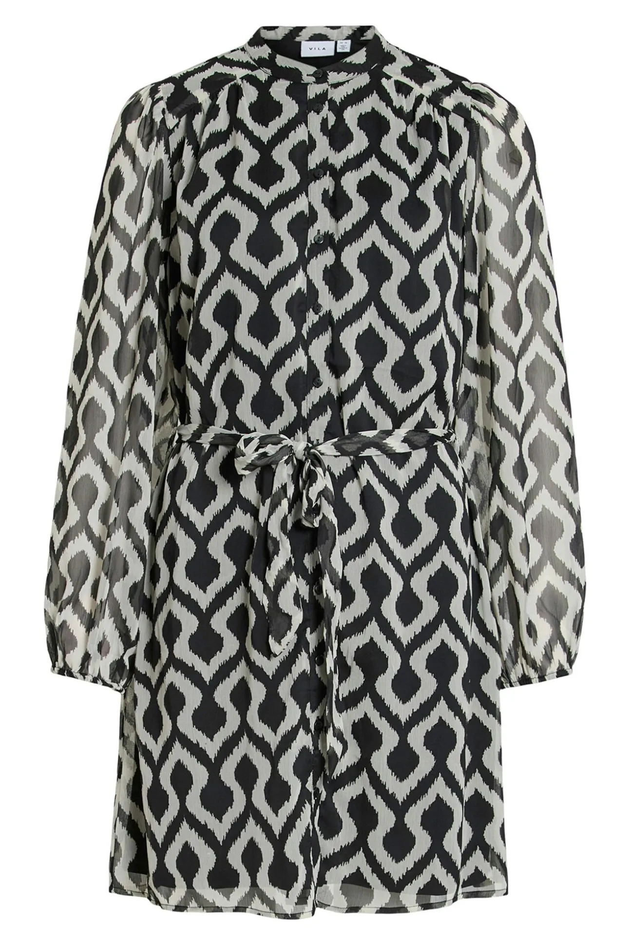 Vestido curto de gaze