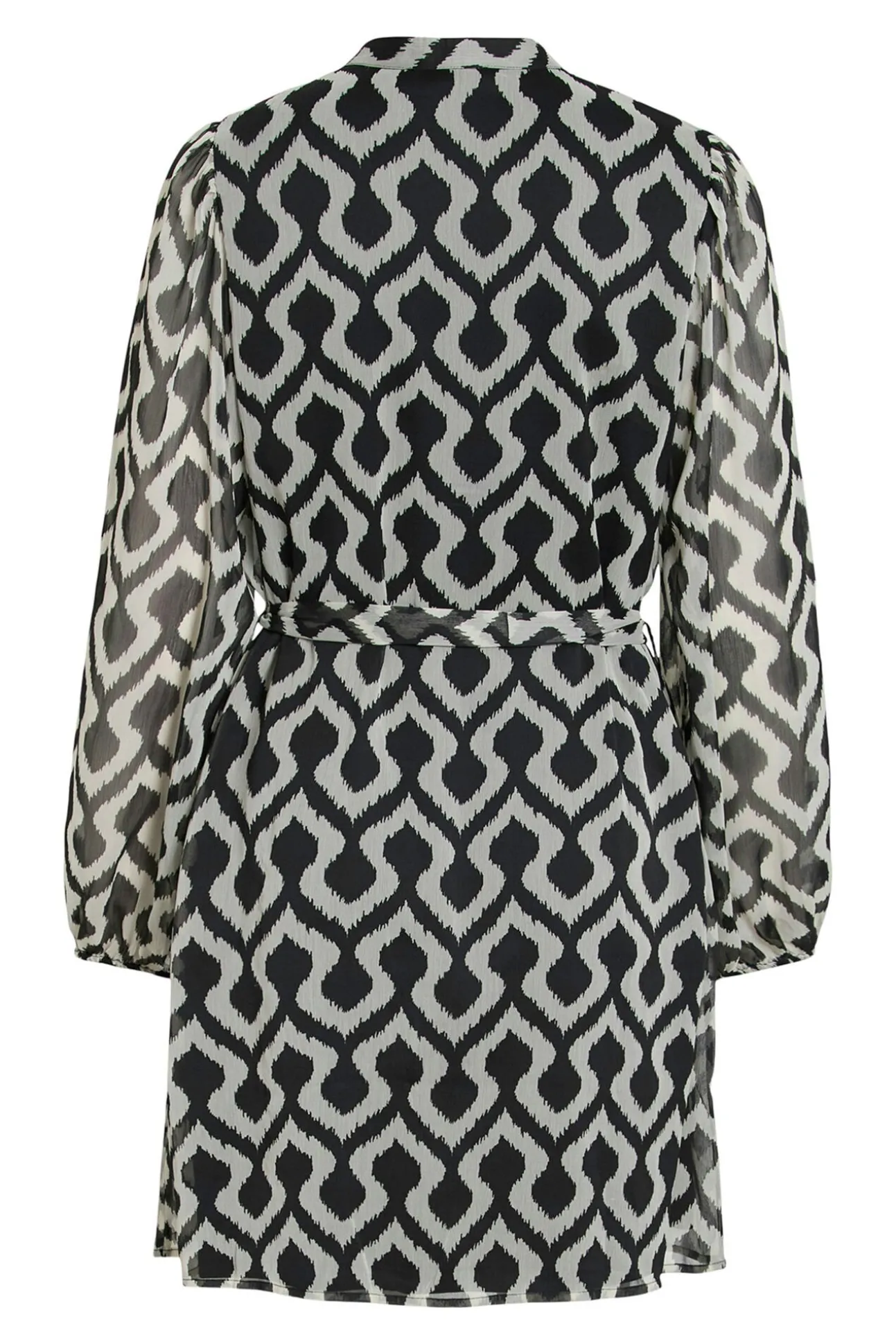 Vestido curto de gaze