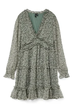 Vestido curto de gaze