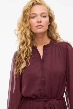 Vestido curto de gaze