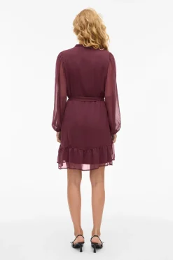Vestido curto de gaze