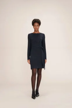 Vestido curto de lurex