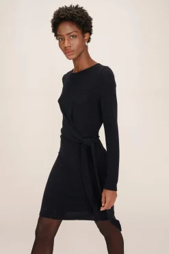 Vestido curto de lurex