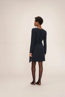 Vestido curto de lurex