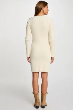 Vestido curto de malha justa