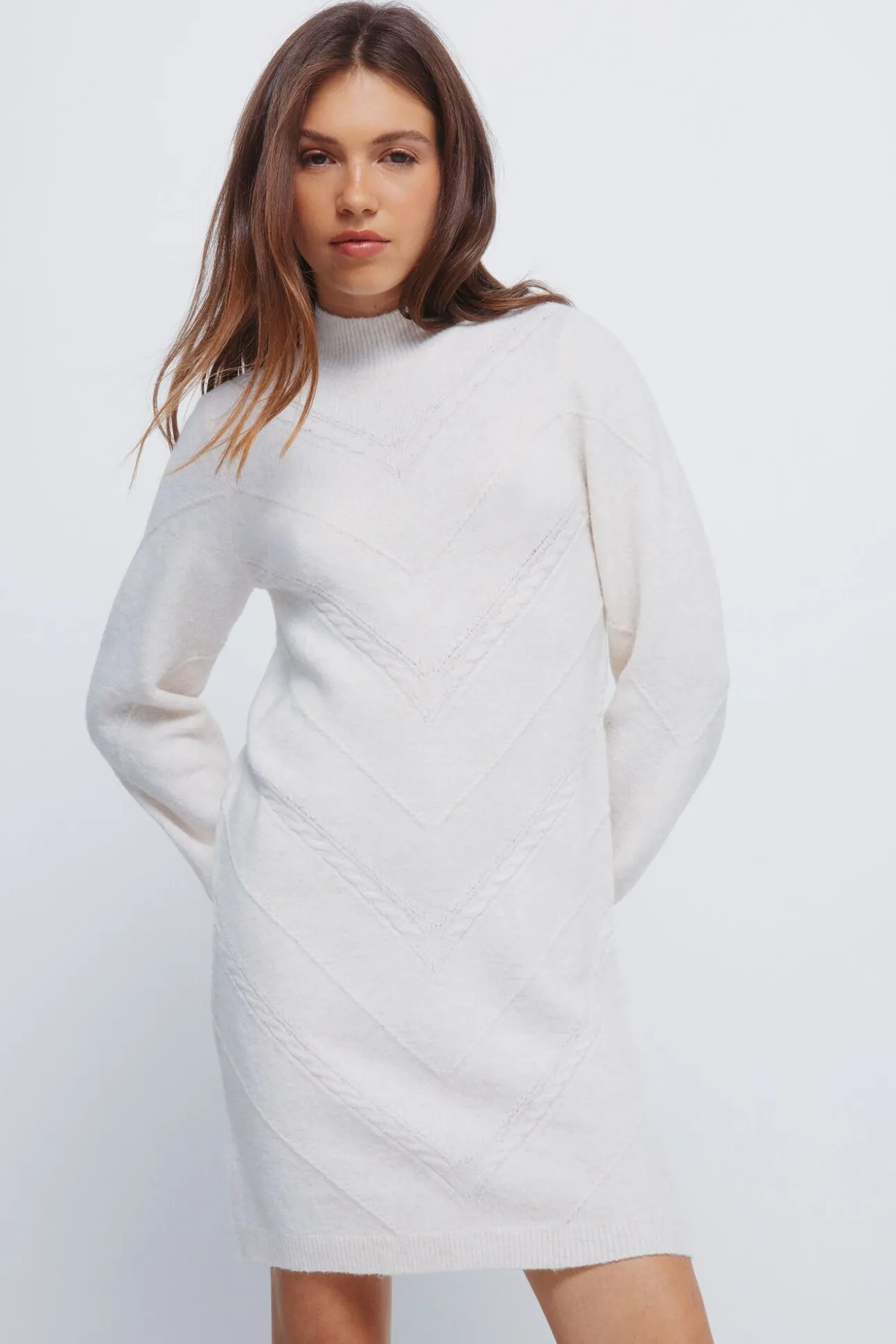 Vestido curto de malha malha