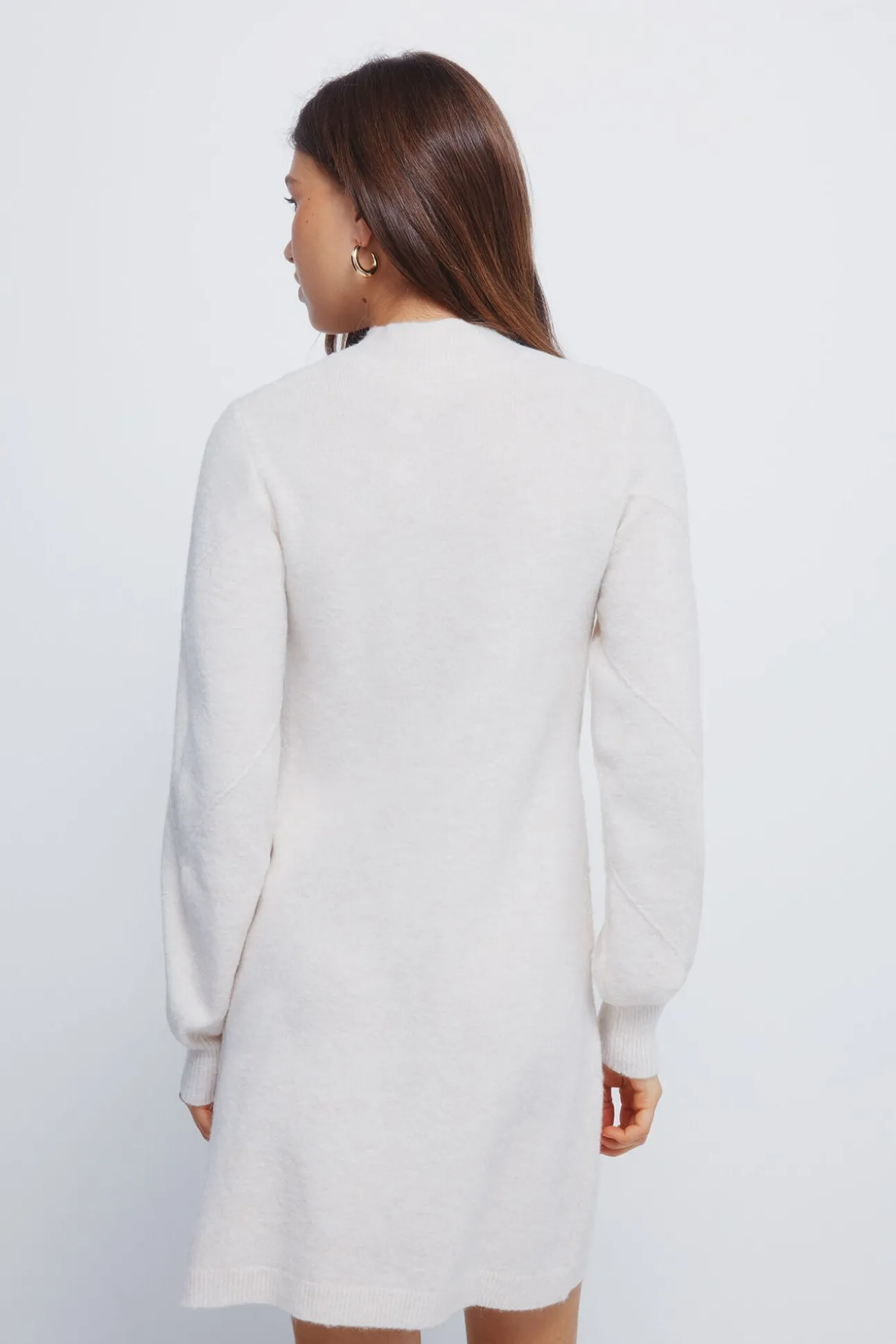 Vestido curto de malha malha