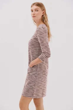 Vestido curto de tweed