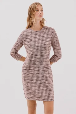 Vestido curto de tweed