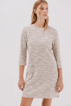 Vestido curto de tweed