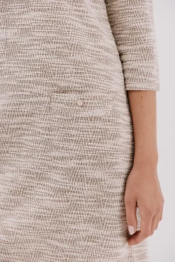 Vestido curto de tweed