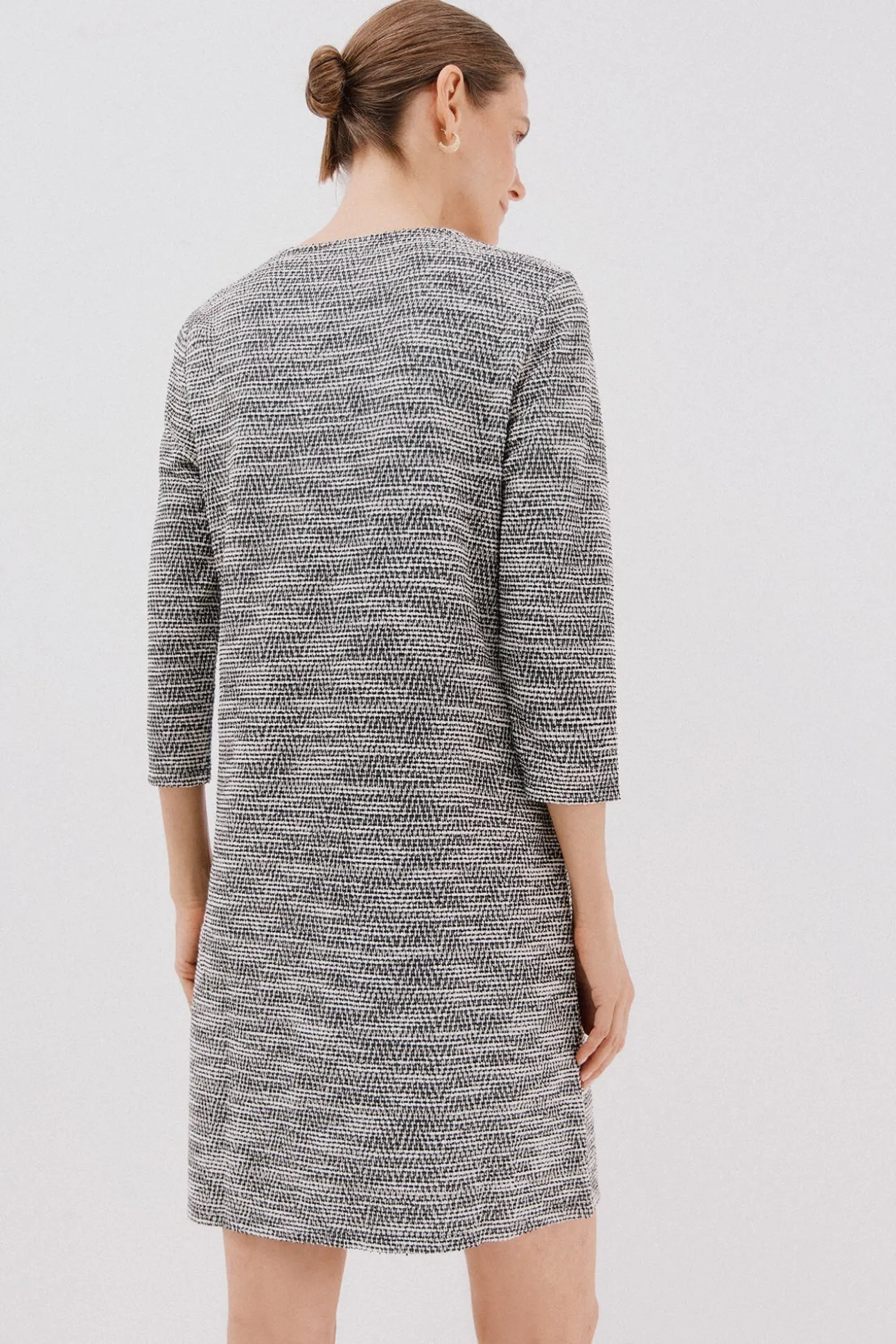 Vestido curto de tweed