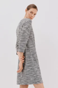 Vestido curto de tweed