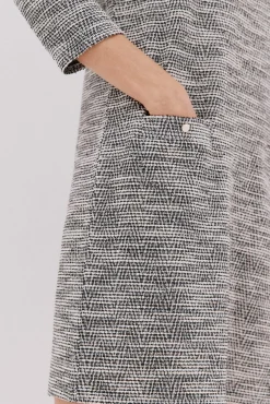 Vestido curto de tweed