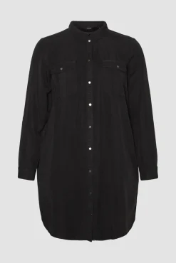 Vestido curto denim tamanho grande
