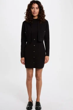 Vestido curto efeito 2 em 1