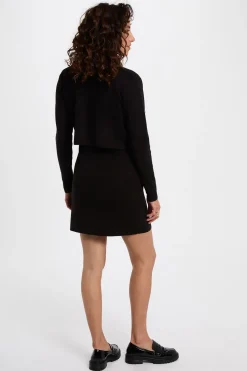 Vestido curto efeito 2 em 1