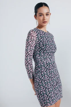 Vestido curto estampado