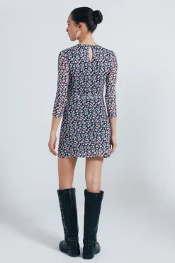 Vestido curto estampado