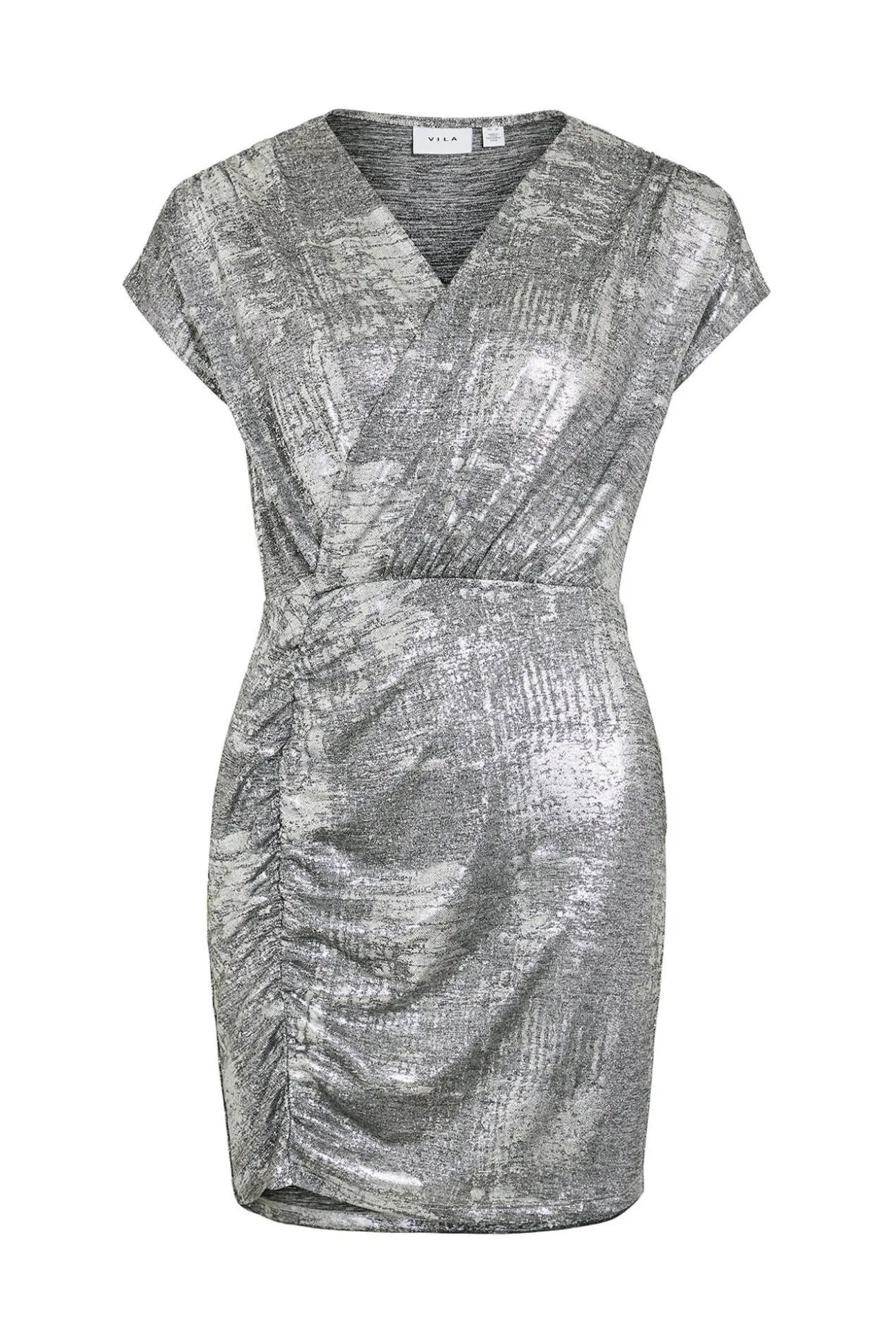 Vestido curto metálico