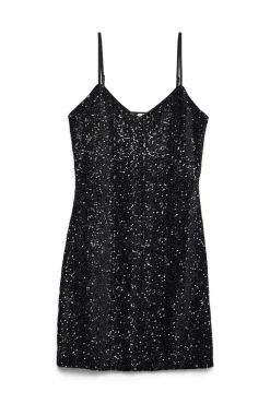 Vestido de alças de lantejoulas