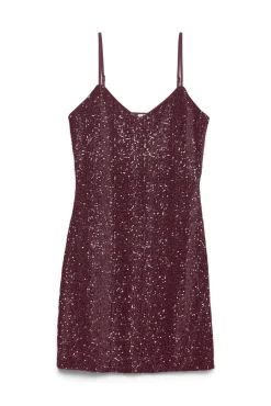 Vestido de alças de lantejoulas
