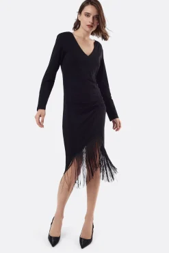 Vestido de malha com nó