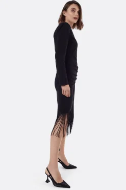 Vestido de malha com nó