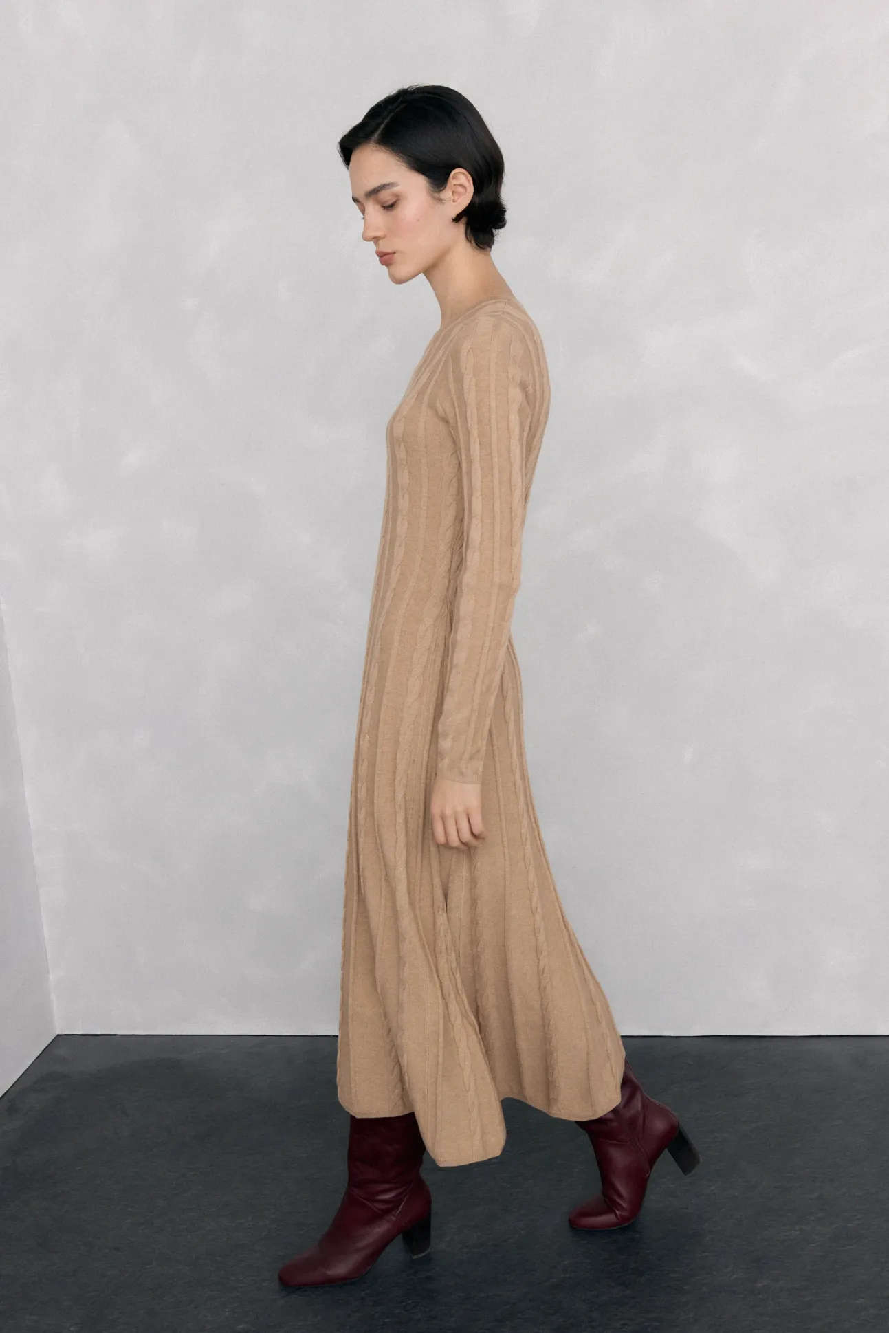 Vestido de malha com oitos
