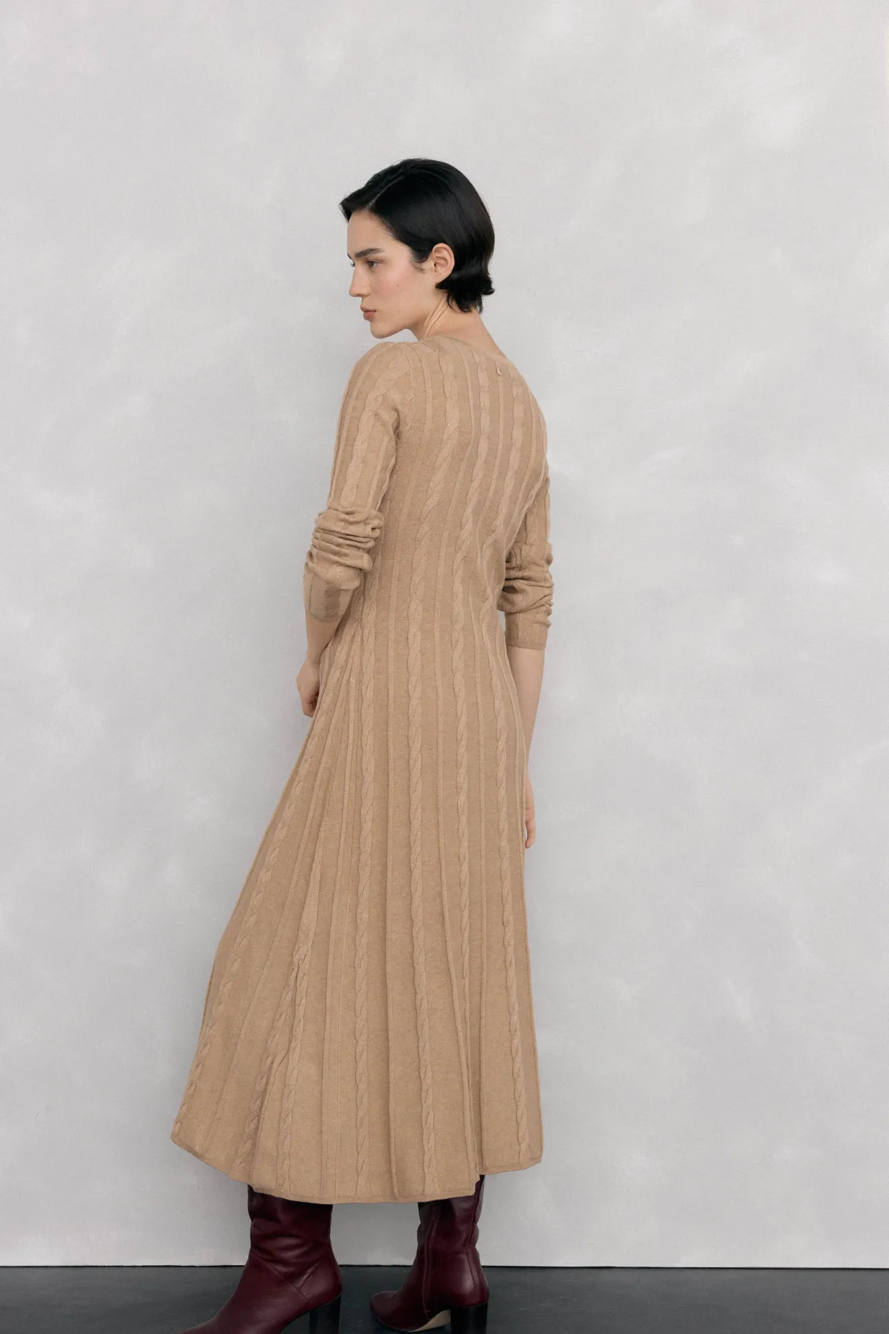 Vestido de malha com oitos