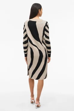 Vestido de malha com viscose