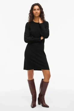 Vestido de malha com viscose