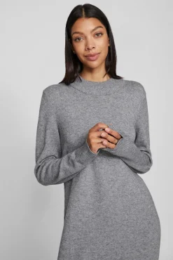 Vestido de malha com viscose